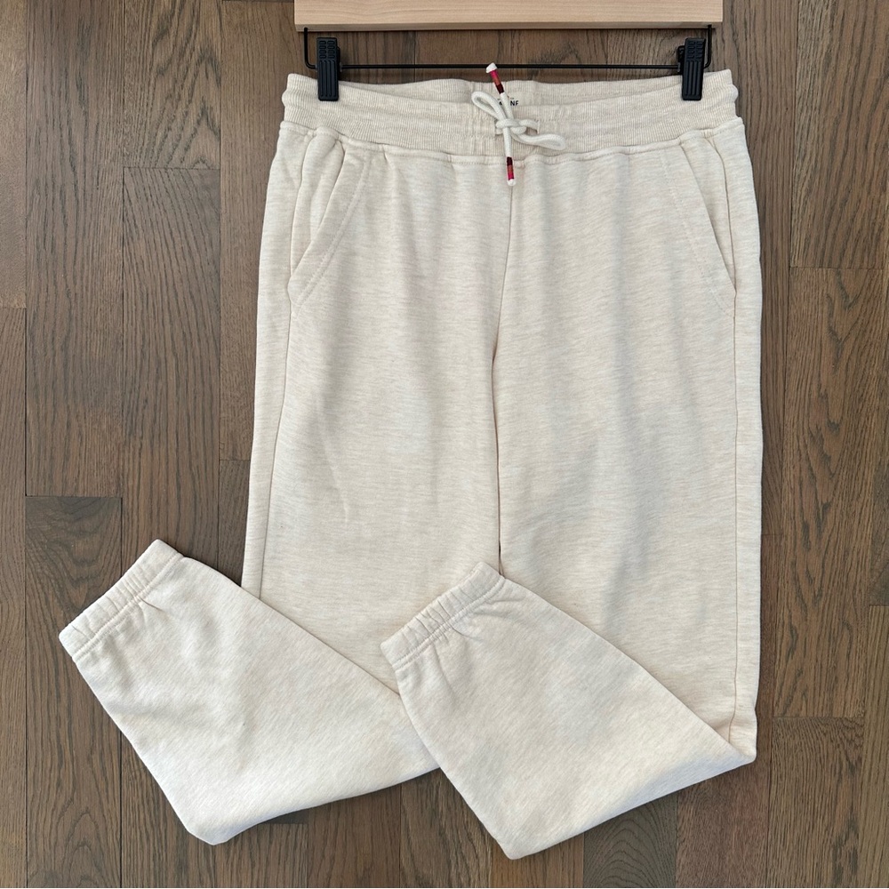 Marine Layer Cloud 9 Anytime Classic High Waist Joggers in Oatmeal Medium